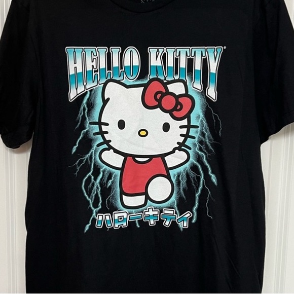 Hello Kitty, Sanrio, Women’s, Black, Thunder & Lightening, T-Shirt. - Picture 2 of 6
